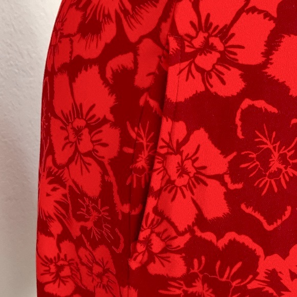 Lands’ End Tropical Print Ponte Fit and Flare Dress - Picture 7 of 11